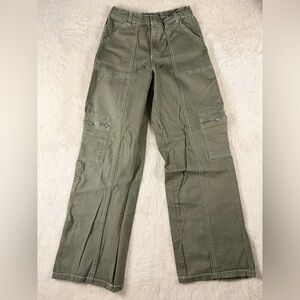Women's Green Straight Leg Jeans